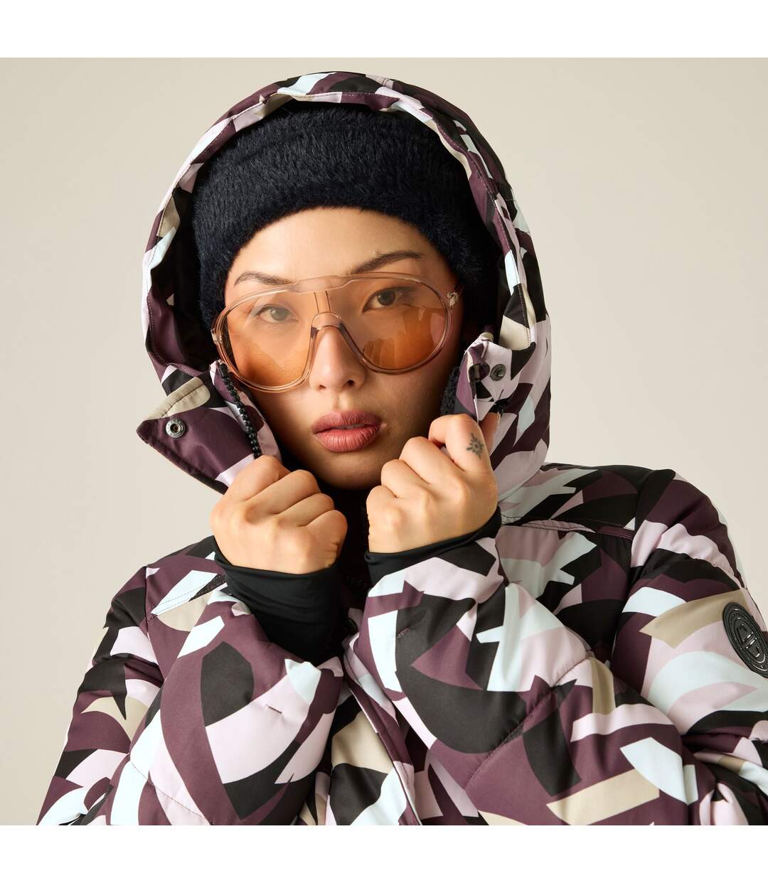 Blouson De Ski Motif/style Abstrait Allure Femme Lilas Foncé Dare 2B-4