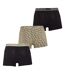 Lot De 3  Boxers Core Homme Noir Vert Imprimé Emporio Armani-2