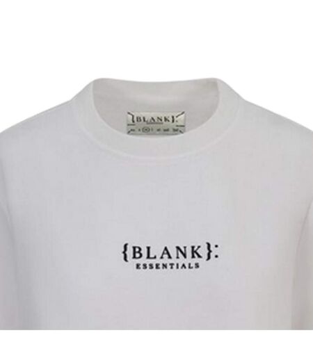 Womens/ladies Essentials Logo Boyfriend T-shirt Off White Blank Essentials