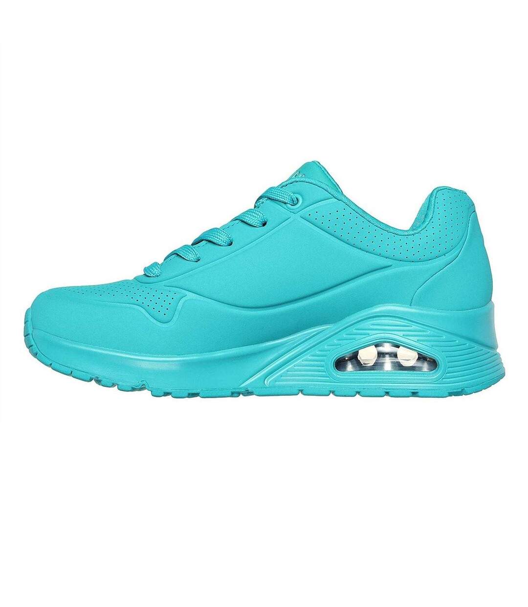 Baskets Uno Femme Turquoise Vif Skechers-2