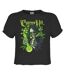 Womens/ladies Skeleton Bong Cypress Hill Crop Top Charcoal Amplified-1