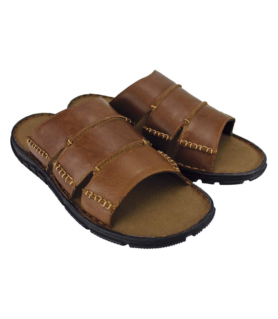 Dunlop - Chaussons de plage d'été en cuir pour homme-1