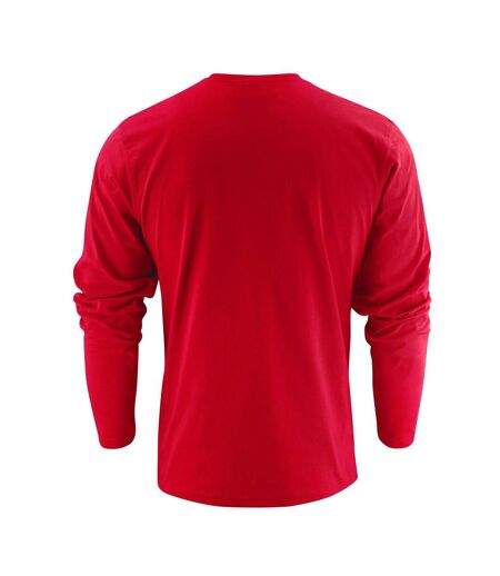 T-shirt Manches Longues Heavy Homme Rouge Printer