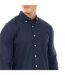 Mens Regular Long-sleeved Shirt Navy Peter Werth-4