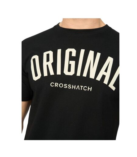 Mens Kensby T-shirt Black Crosshatch