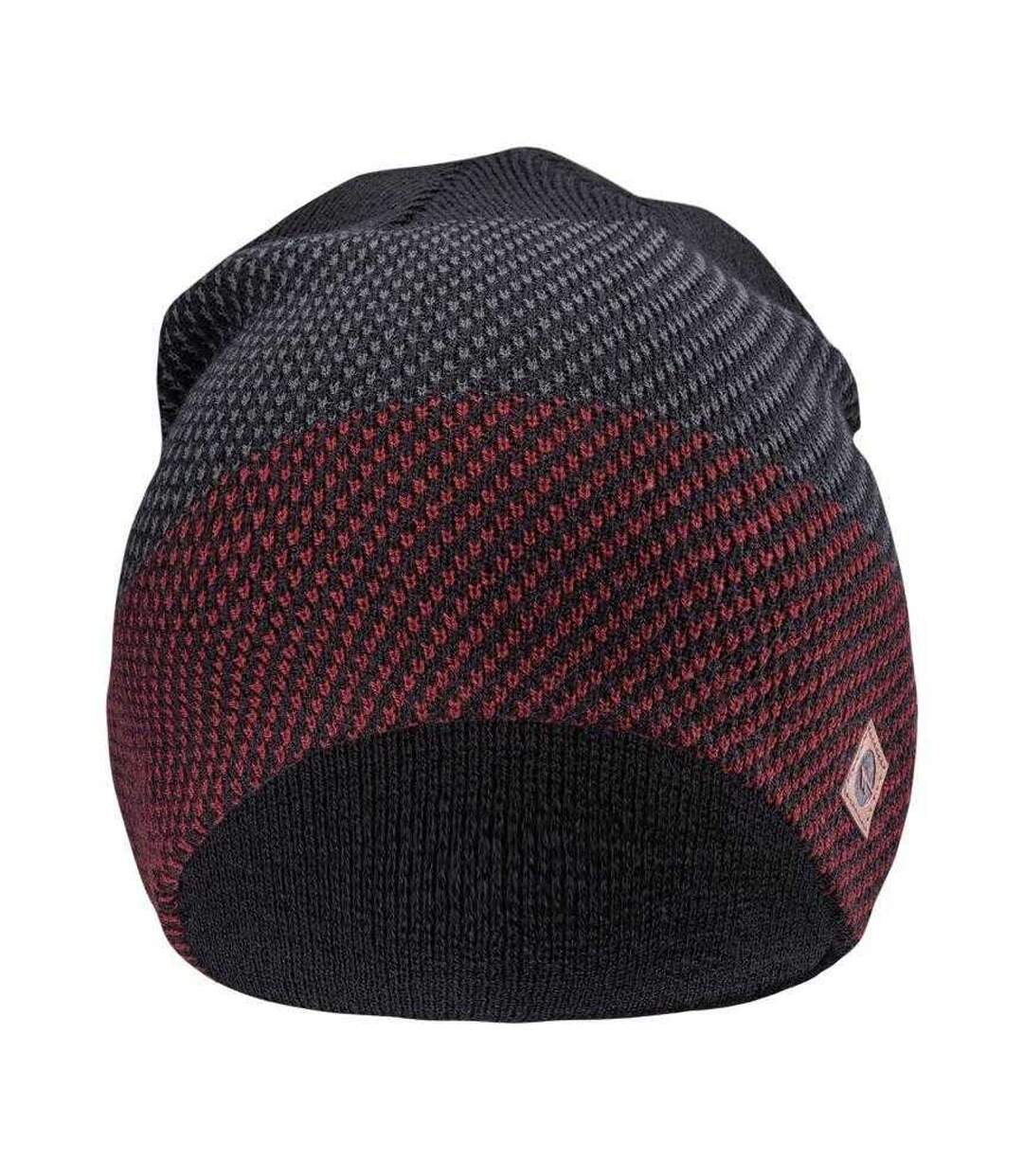Bonnet Rolo Adulte Noir Rouge Hi-Tec-1