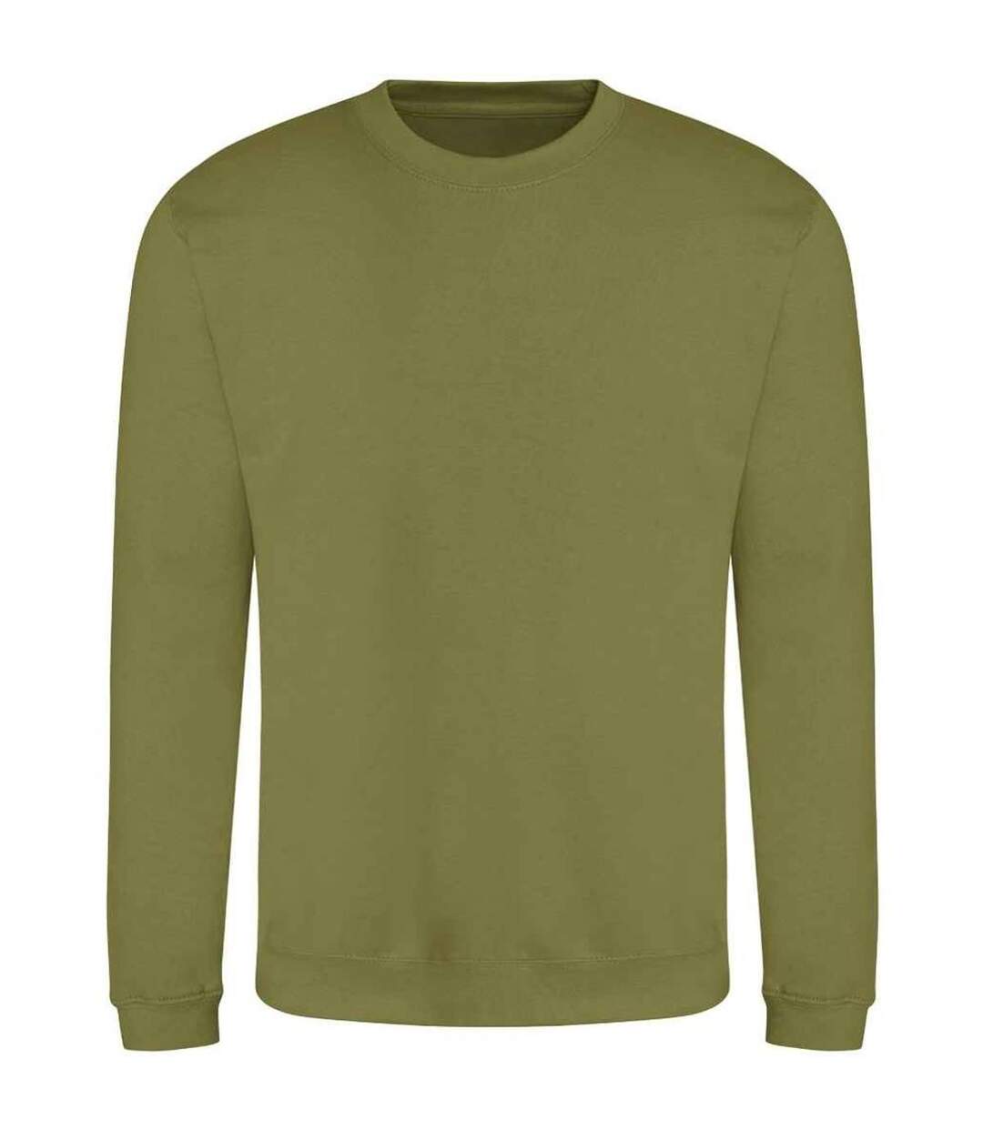 Sweat-shirt à col ras du cou pour hommes vert kaki Awdis-1