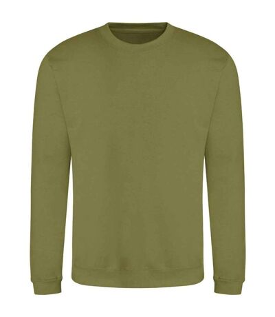 Sweat-shirt à col ras du cou pour hommes vert kaki Awdis