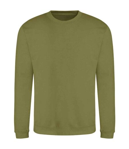 Sweat-shirt à col ras du cou pour hommes vert kaki Awdis