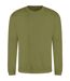 Sweat-shirt à col ras du cou pour hommes vert kaki Awdis-1