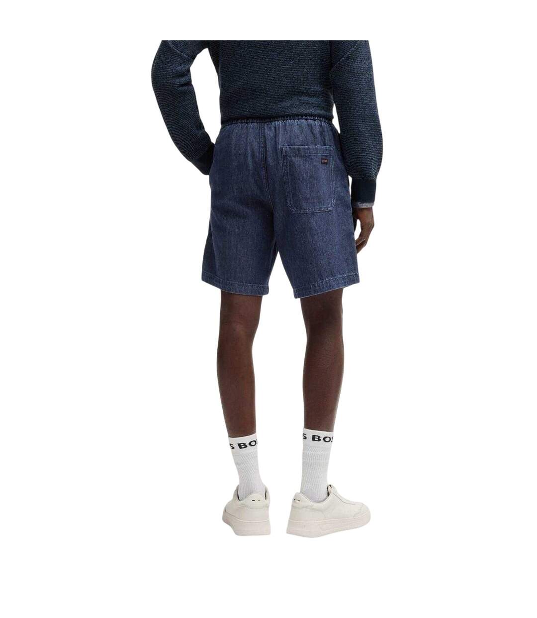 Short Homme Bleu Foncé Boss-3