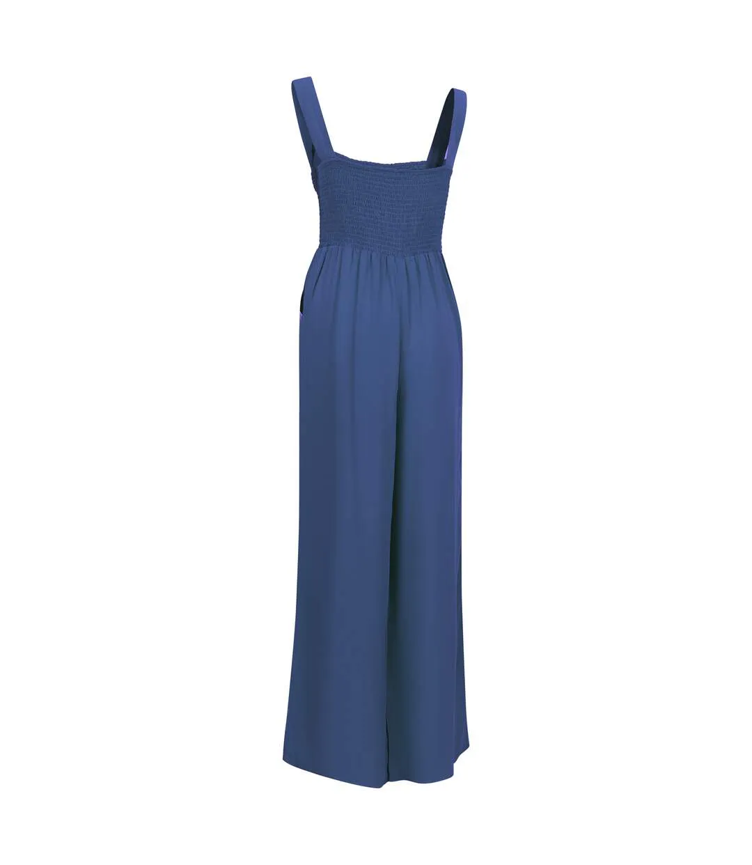 Womens/ladies Cove Full Length Sleeveless Casual Jumpsuit Coastal Blue Trespass-2