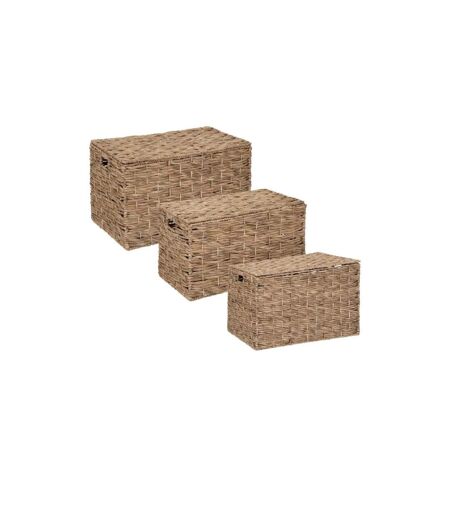 Lot de 3 Malles de Rangement Origines 76cm Beige