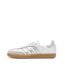 Baskets blanches/argent femme adidas samba og w-1