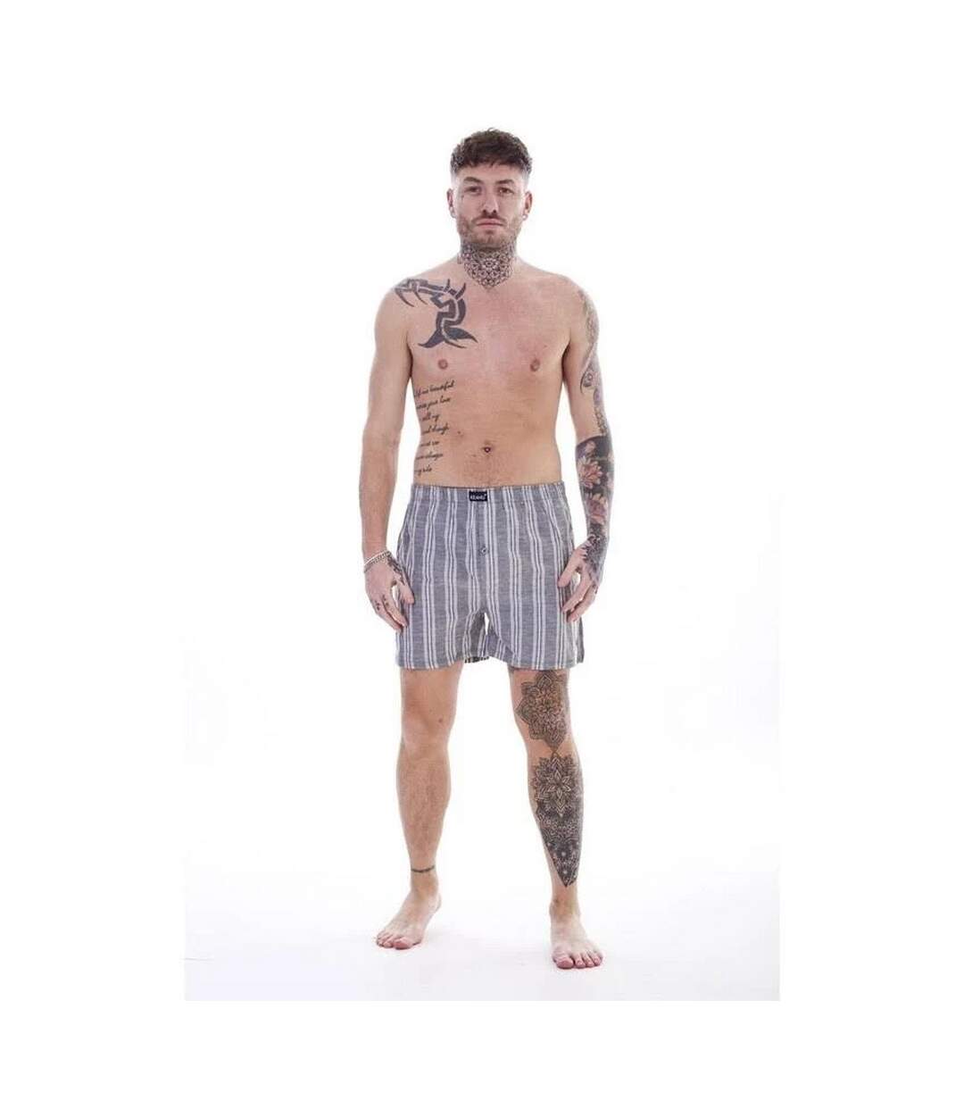 Pack Of 6  Mens Patterned Woven Boxer Shorts  Multicoloured Keanu-4