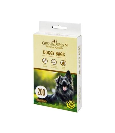 Groundsman Doggy Plastic Bags (Pack Of 200) (Black) (One Size) - UTST5712