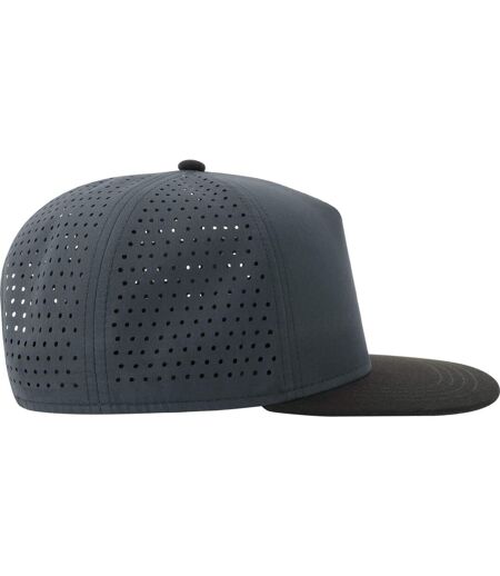 Atlantis Unisex Adult Bank 5 Panel Recycled Snapback Cap (Navy/Black)