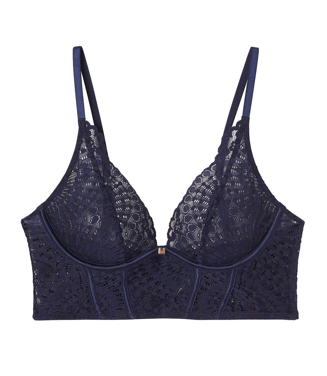 Soutien-gorge à armatures bleu marine Ipomée