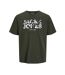 T-shirt Kaki Homme Jack & Jones James - M