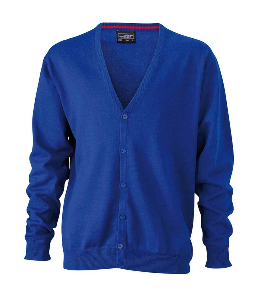 Gilet boutonné cardigan - HOMME - JN661 - bleu roi