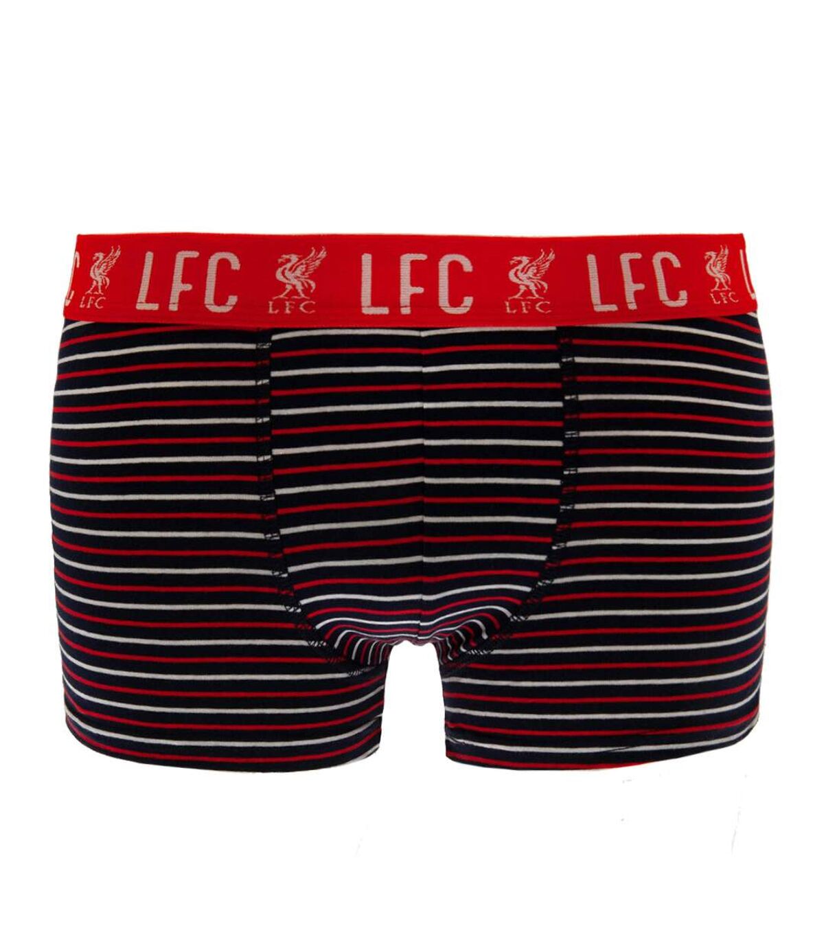 Liverpool FC Mens Boxer Shorts Set (Pack of 2) (Gray/Black/Red)