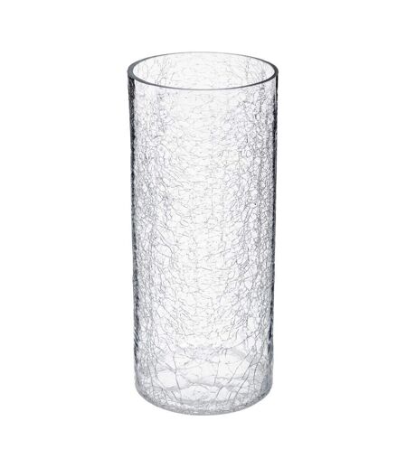 Vase en Verre Cylindrique Craq 30cm Transparent