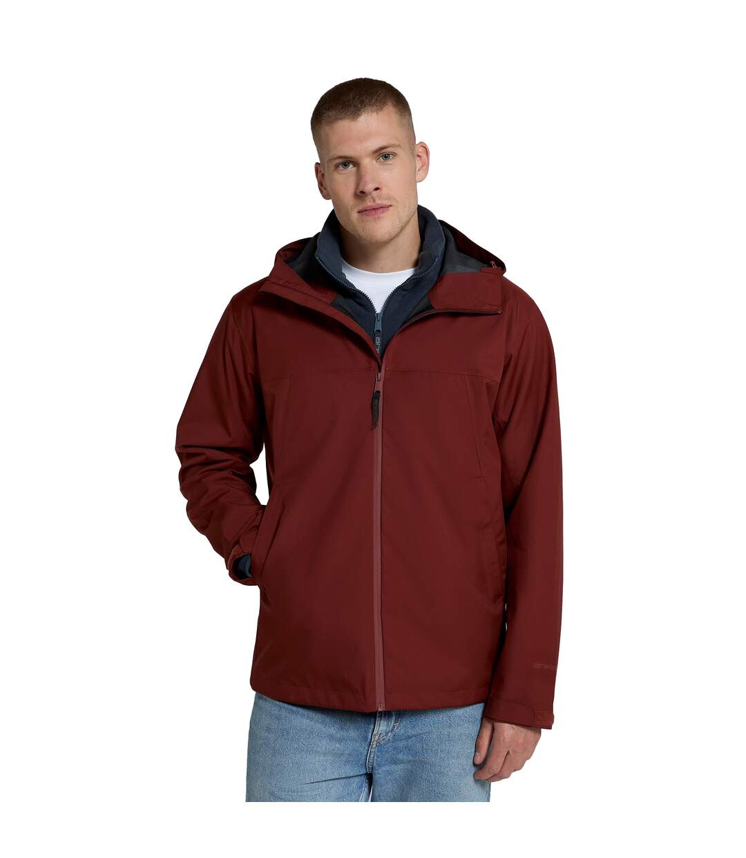 Veste imperméable elements homme rouge foncé Animal-1