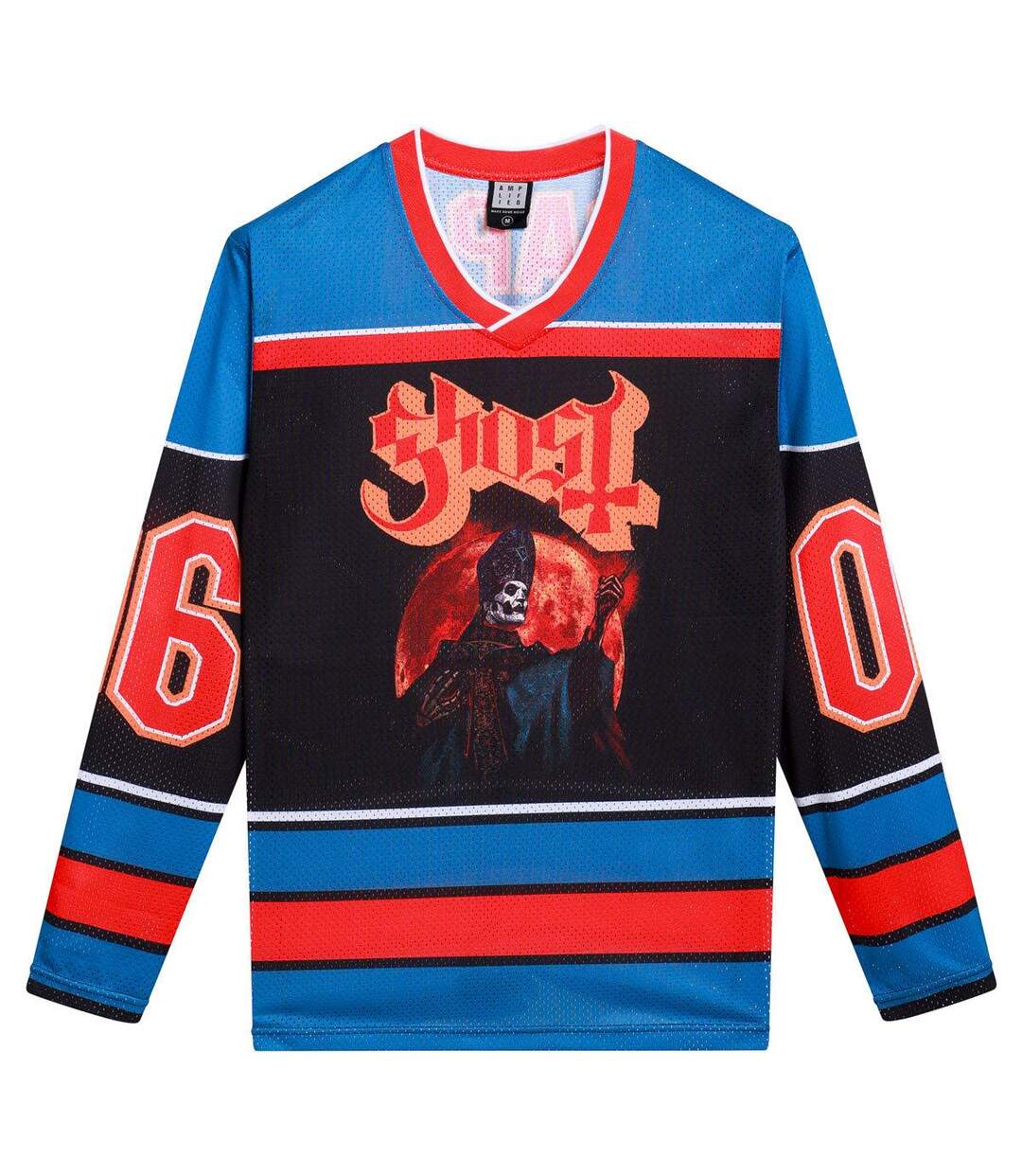 Maillot Hockey Motif/style Fantôme Adulte Noir Amplified-1
