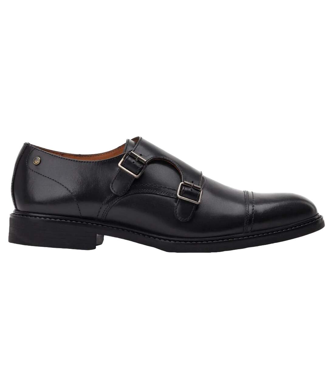 Chaussures diablo monk homme noir Base London-3