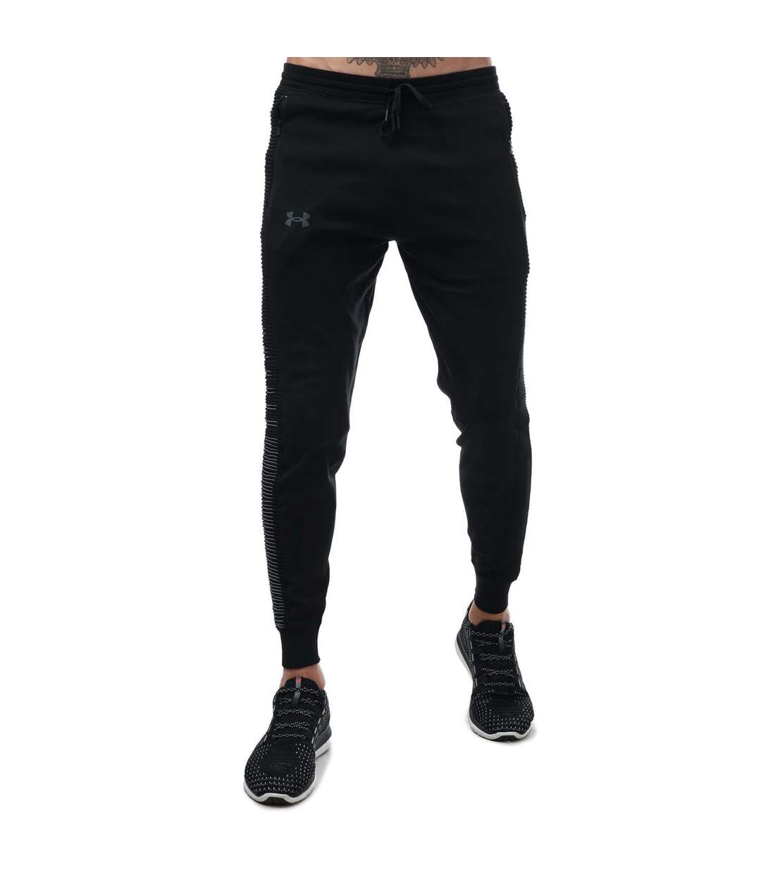 Mens Intelliknit Jogging Bottoms Black Under Armour-1