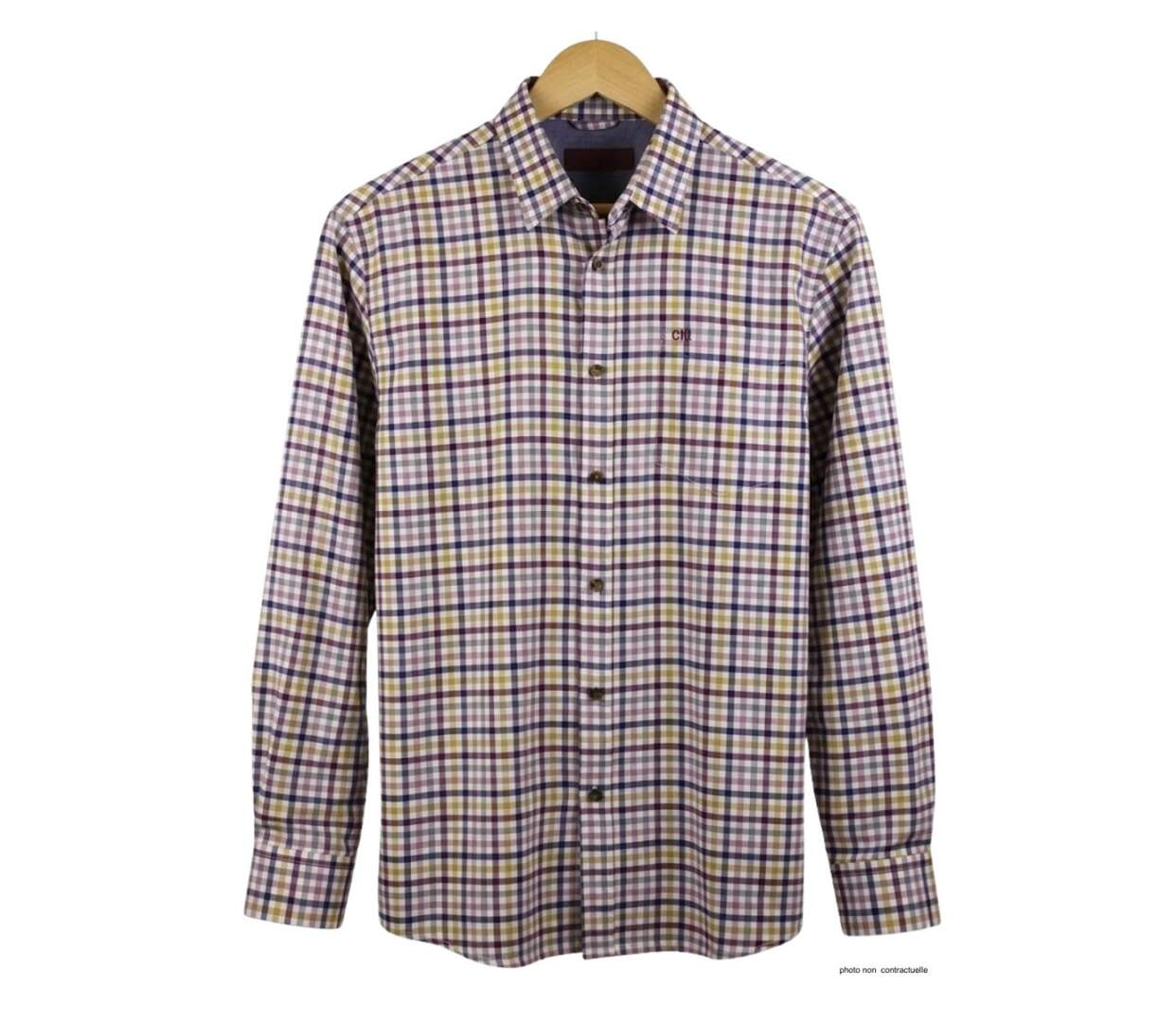 CHALLENGER TINTIN1 - Chemise à carreaux en Coton gratté pour un confort thermique optimal-2
