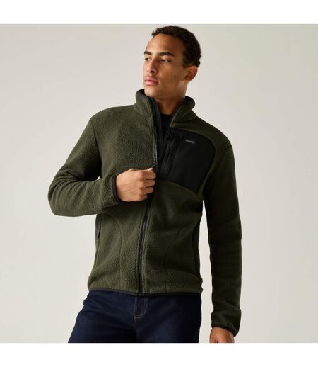 Veste Polaire Frankie Homme Kaki Foncé Noir Regatta