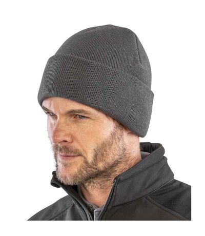 Unisex Adult Thinsulate Beanie Charcoal Grey Result Genuine Recycled