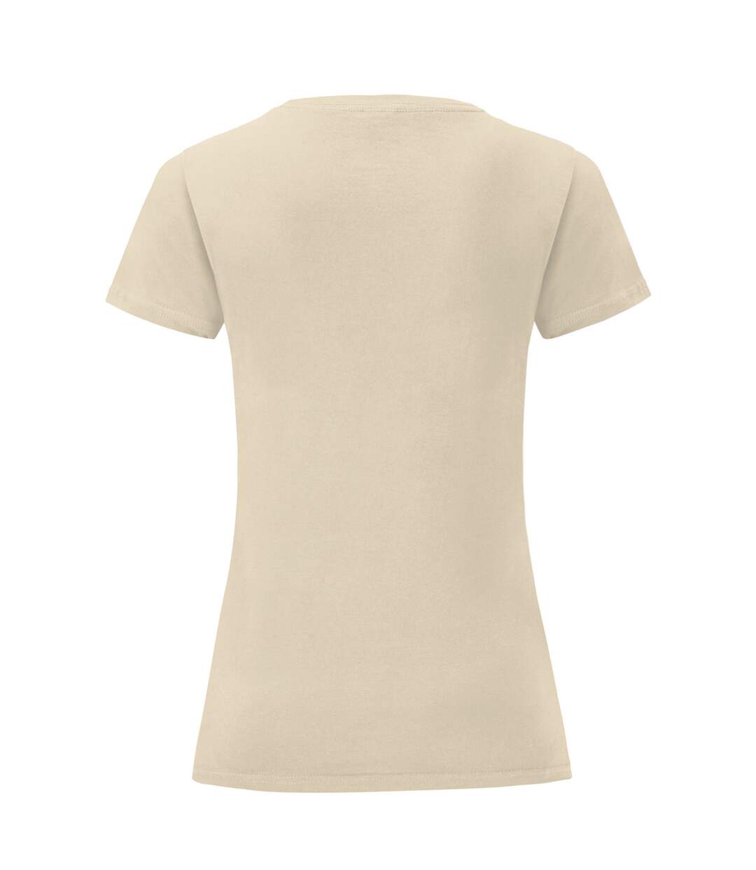 T-shirt Iconic Femme Beige Pâle Fruit Of The Loom-2