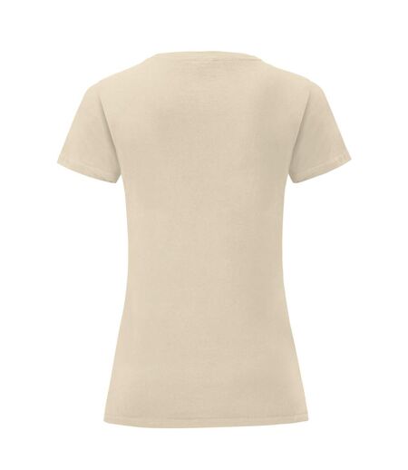 T-shirt Iconic Femme Beige Pâle Fruit Of The Loom