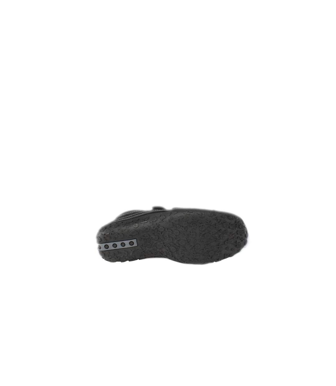 Chaussures Extra Larges En Cuir Et À Sangles À Scratch Femme Noir Boulevard-4