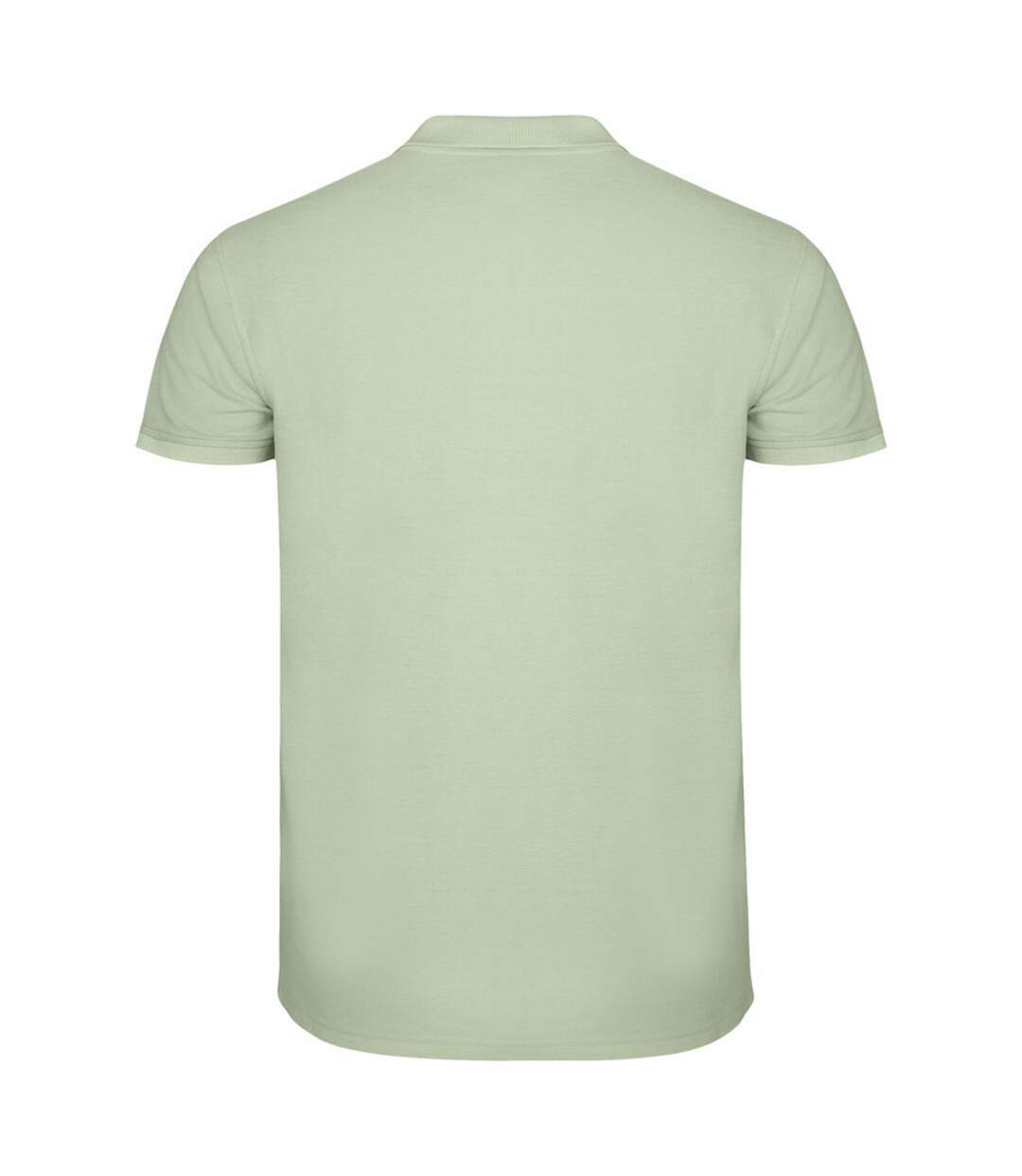 Mens Star Short-sleeved Polo Shirt Mist Green Roly-2