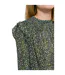 Womens/ladies Floral High-neck Long-sleeved Blouse Multicoloured Boss-4