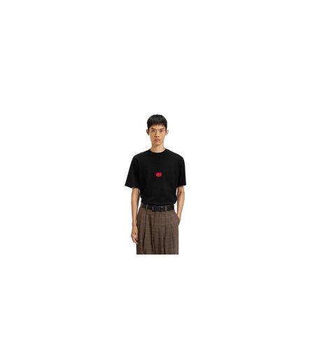 Mens Crew Neck Regular T-shirt Black Hugo
