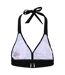 Womens/ladies Flavia Polka Dot Bikini Top Black White Regatta-2