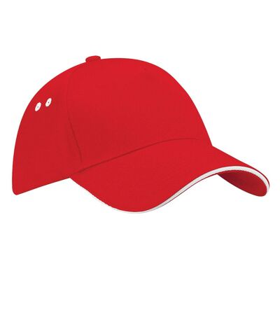 Casquette ultimate adulte rouge / blanc Beechfield