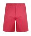 Mens rayburn flat fronted shorts dark pink Weird Fish-1