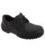 Grafters Mens 3 Eye Grain Leather Safety Toe Cap Shoes (Black) - UTDF668