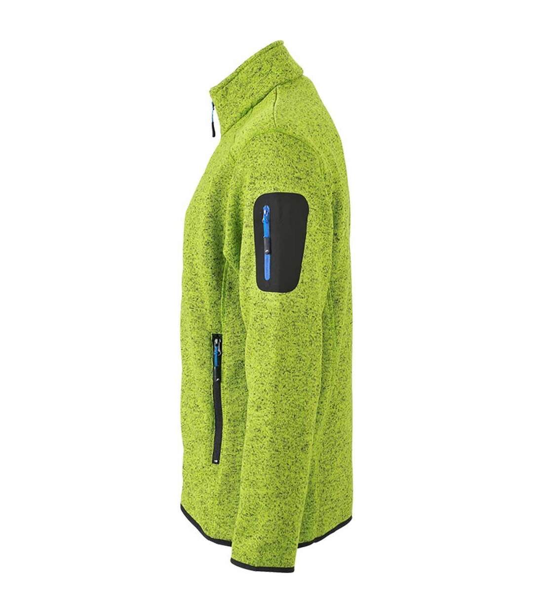 Veste zippée polaire - homme - JN762 - vert kiwi-3