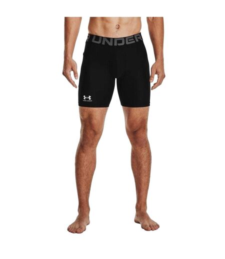 Mens Heatgear Fitted Compression Shorts Black Under Armour