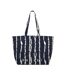 East West Tie Dye Stripes Tote Bag One Size Blue White Radley-1