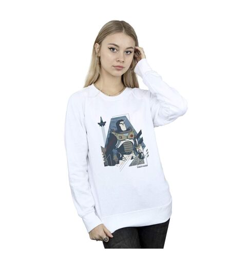 Disney Sweatshirt Lightyear Look To The Stars - Femmes/Dames (Blanc) - UTBI25031