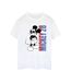 Disney T-shirt boyfriend en coton dégradé Mickey Mouse Femme/Ladies (Blanc) - UTBI38286-1