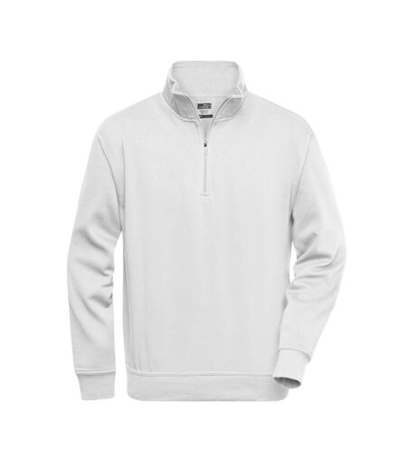 Sweat Workwear Homme Blanc James And Nicholson