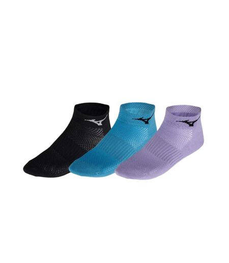 X3 Paires de Chaussettes Noir/Violet/Bleu Mixte Mizuno Training 67UU950 - 35/37